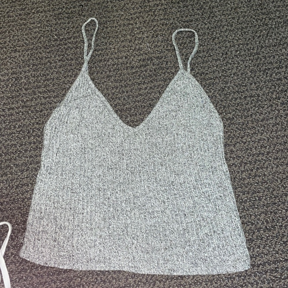 Brandy Melville - Grey Tank Crop Top